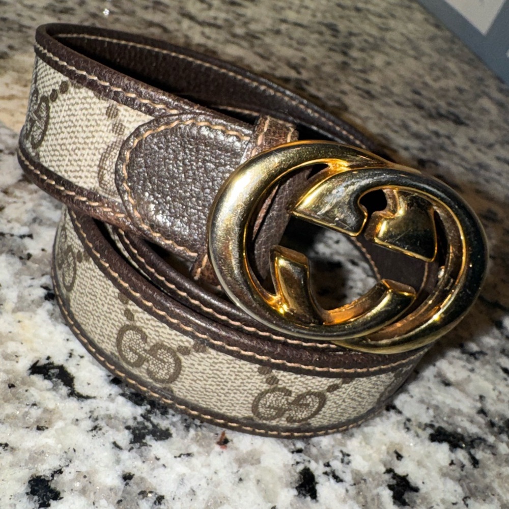 Vintage Gucci Leather Waist Belt